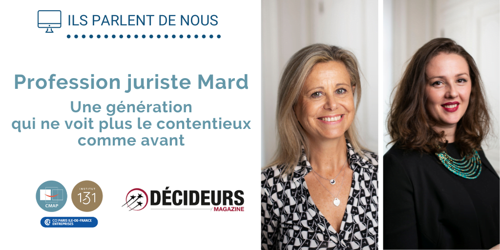 Profession Juriste MARD, une génération qui ne voit plus le contentieux comme avant