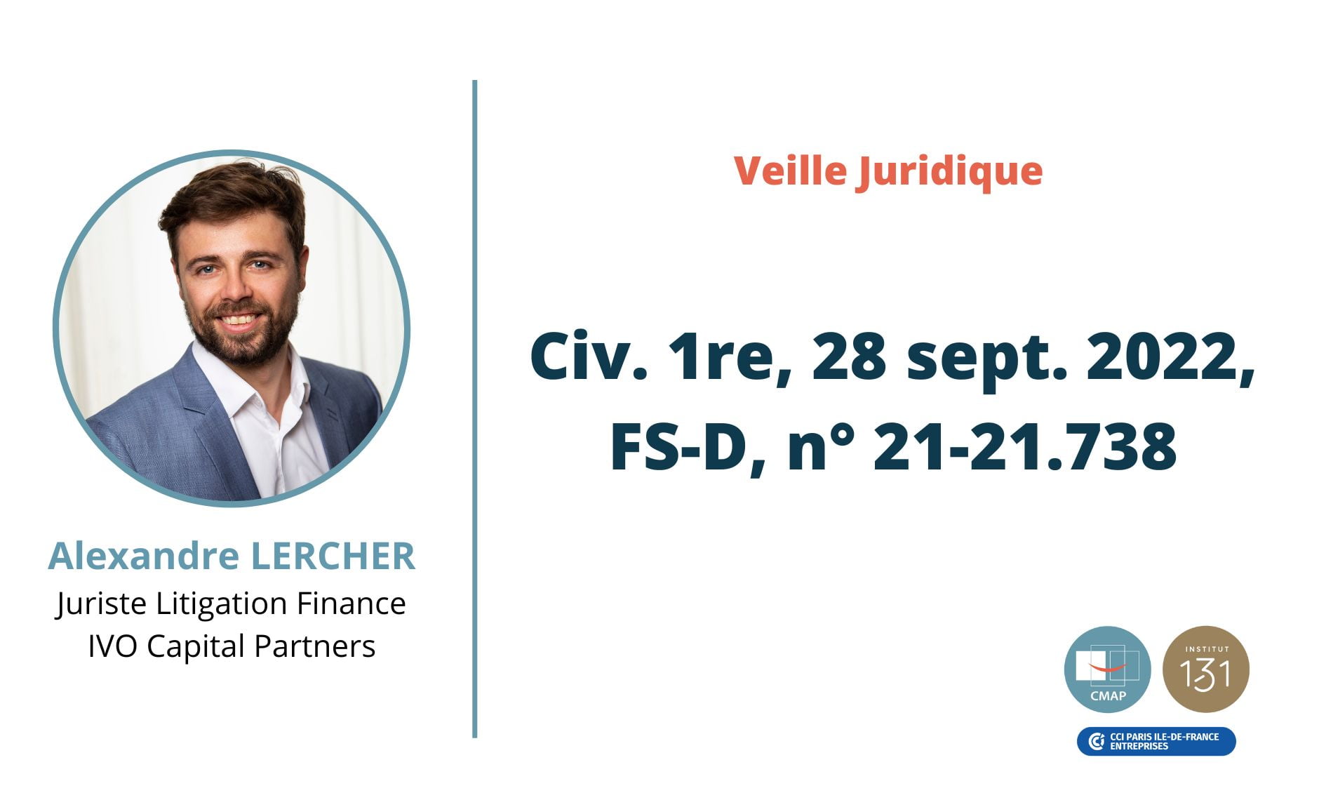 Civ. 1re, 28 sept. 2022, FS-D, n° 21-21.738