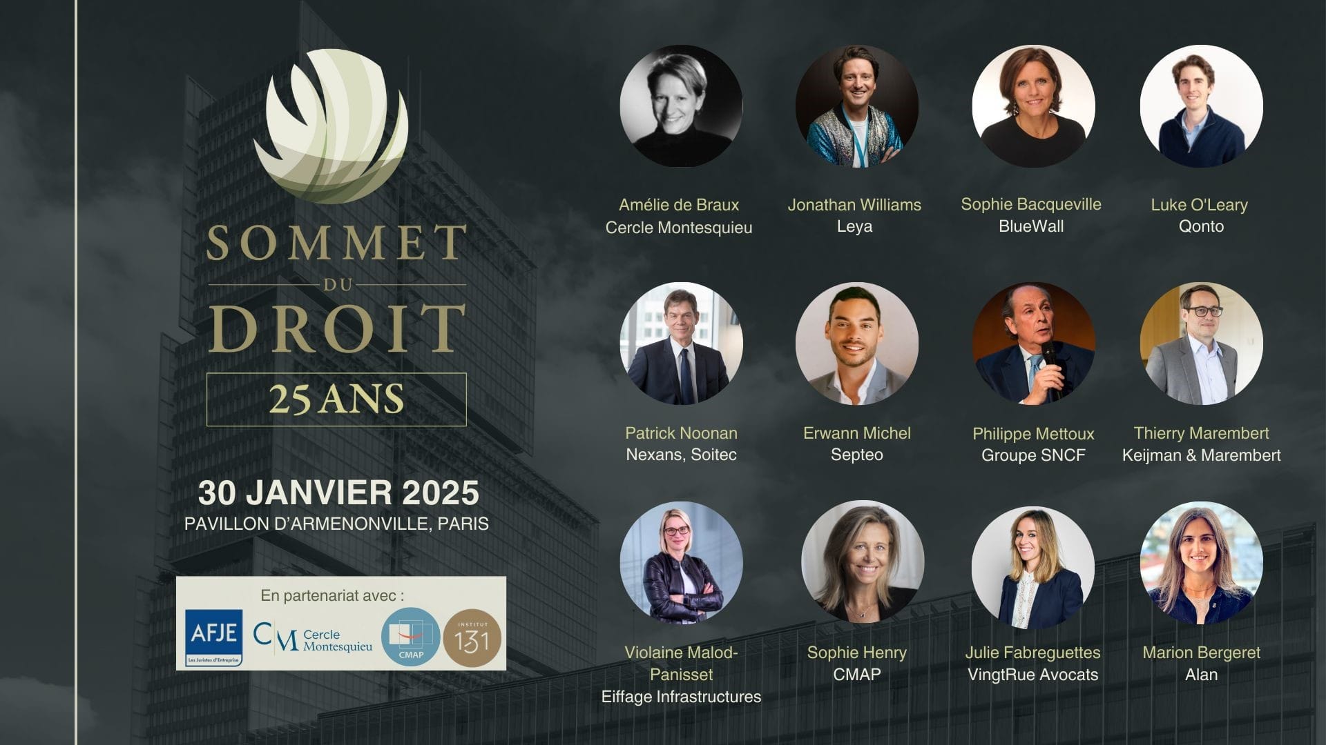 Le CMAP partenaire du 25ème Sommet du Droit