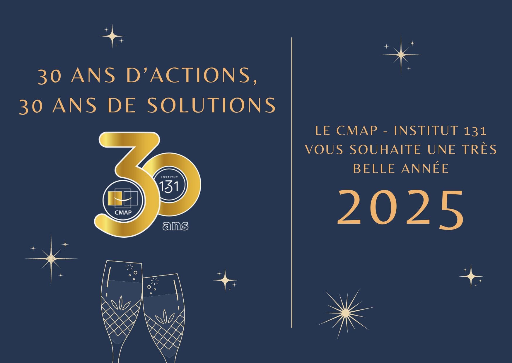 Toute l’équipe du CMAP vous souhaite une merveilleuse année 2025