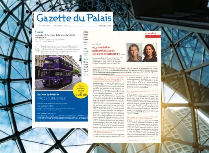 Gazette du Palais  : la médiation a désormais acquis ses titres de noblesse