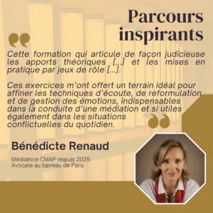 Le parcours inspirant de Bénédicrte Renaud, médiatrice au CMAP