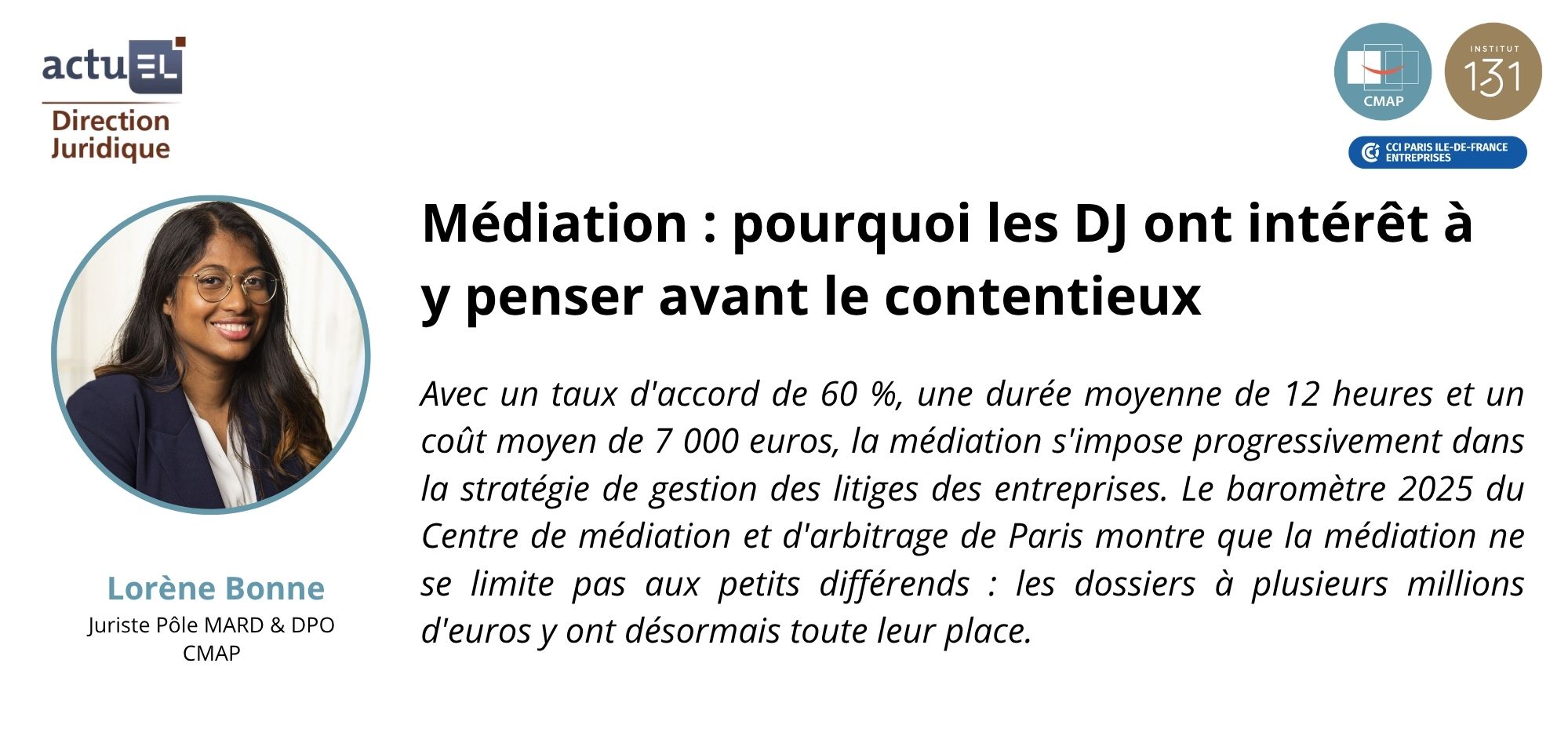 ARTICLE | Médiation : pourquoi les directions juridiques ont intérêt à y penser avant le contentieux