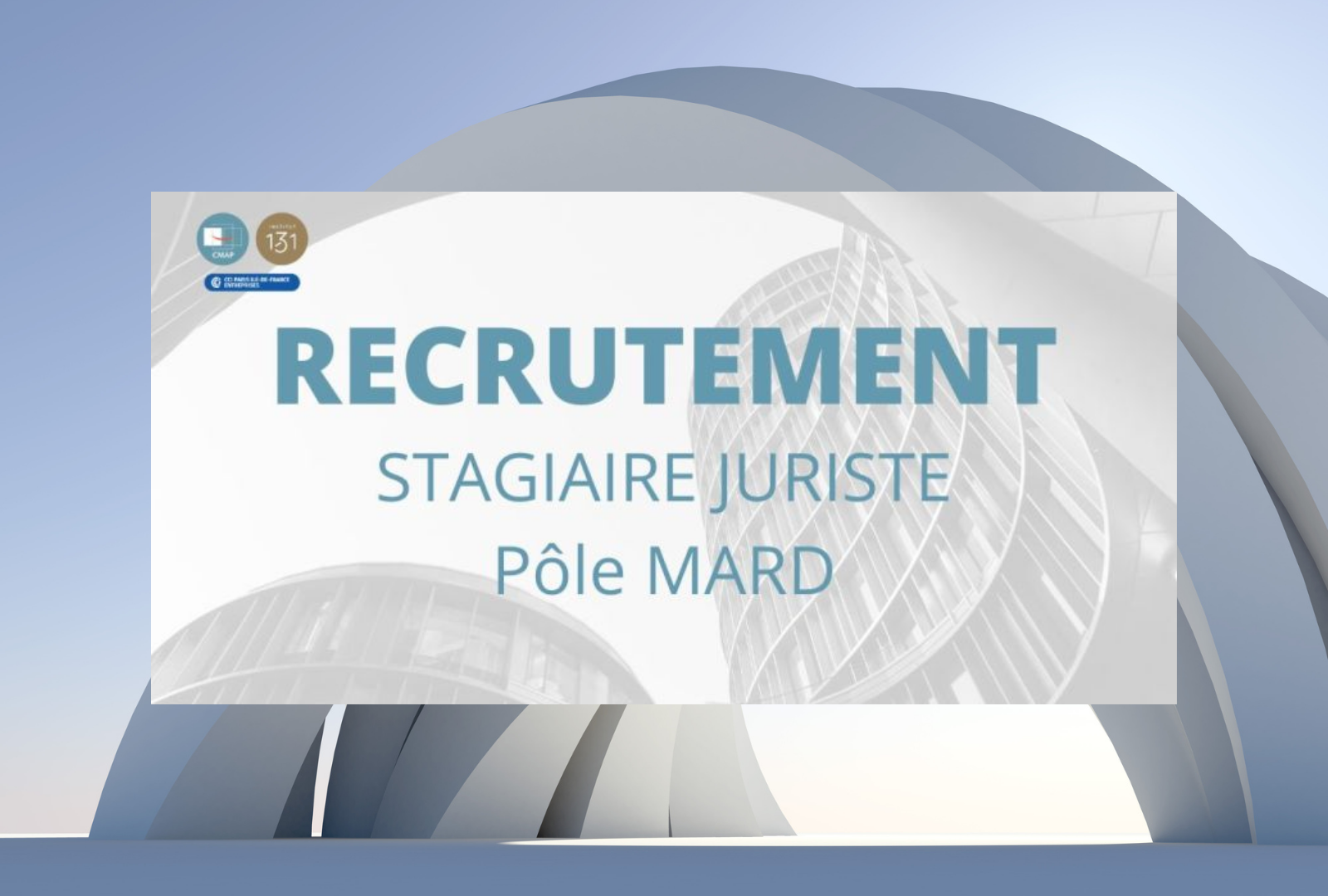 RECRUTEMENT 2026 | Stagiaire juriste pôle MARD